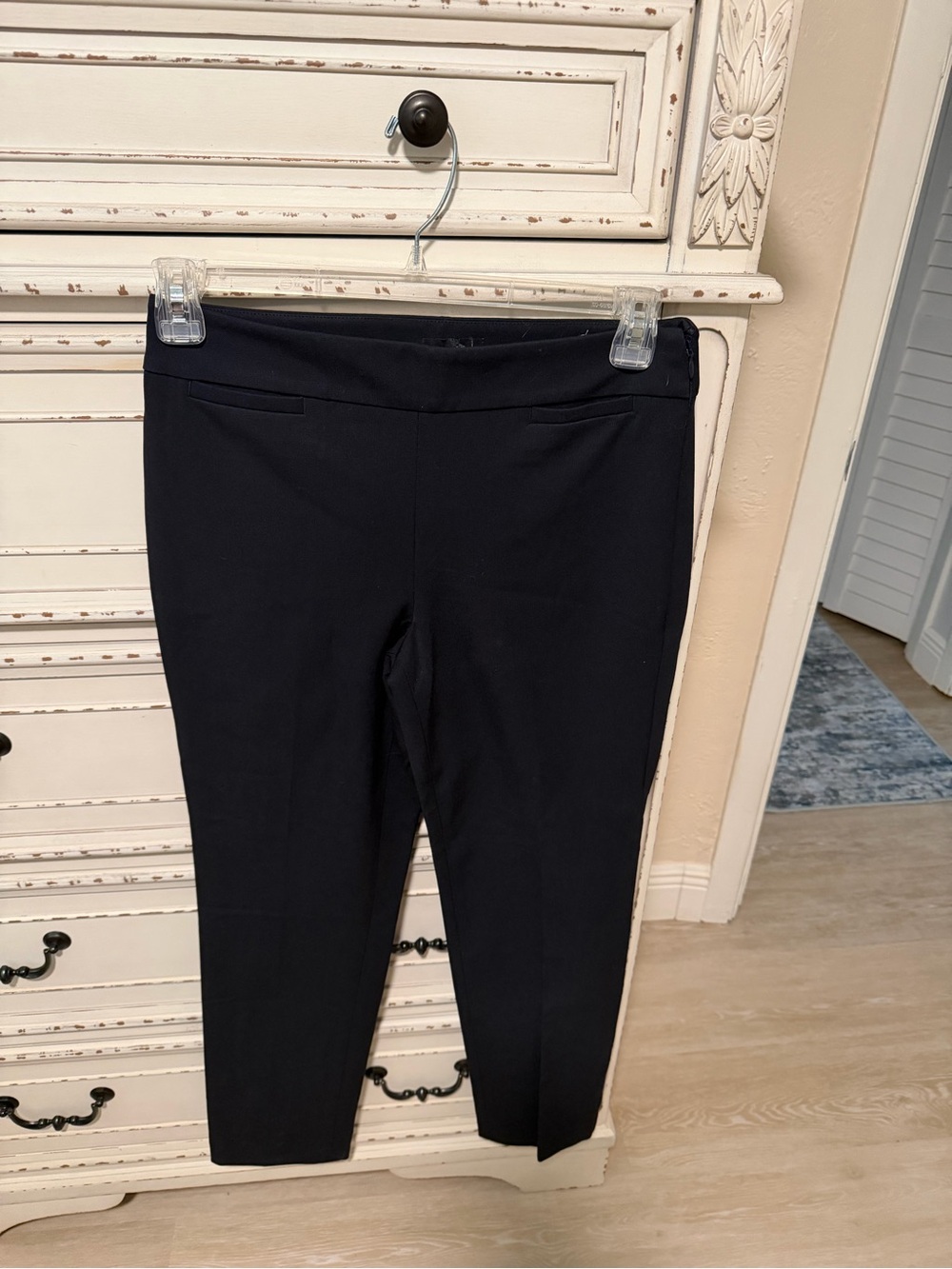 Talbots Black Ponte Ankle Pants